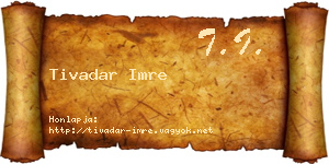 Tivadar Imre névjegykártya